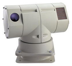 Rapid motion Pan Tilt Zoom, Night and Day, Weatherproof Outdoor Color Camera with Infrared Illuminator
