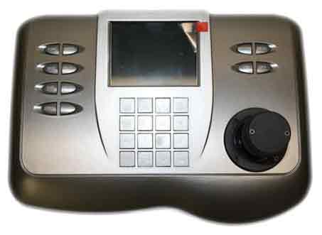 Joystick & Keyboard Controller. 3.5" Color Screen.3 Axis Joystick, touch sensitive and speed variable.