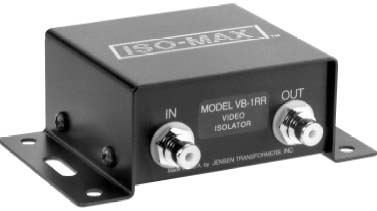 Single channel baseband composite video isolator with RCA connectors.