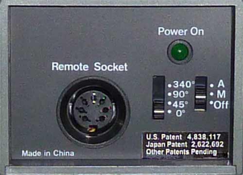 Mp-101b control panel